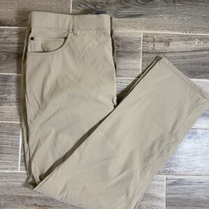 Mens NWT Members Marks Denali Straight Fit‎ Khaki Pants 40x32 Utility Hiking